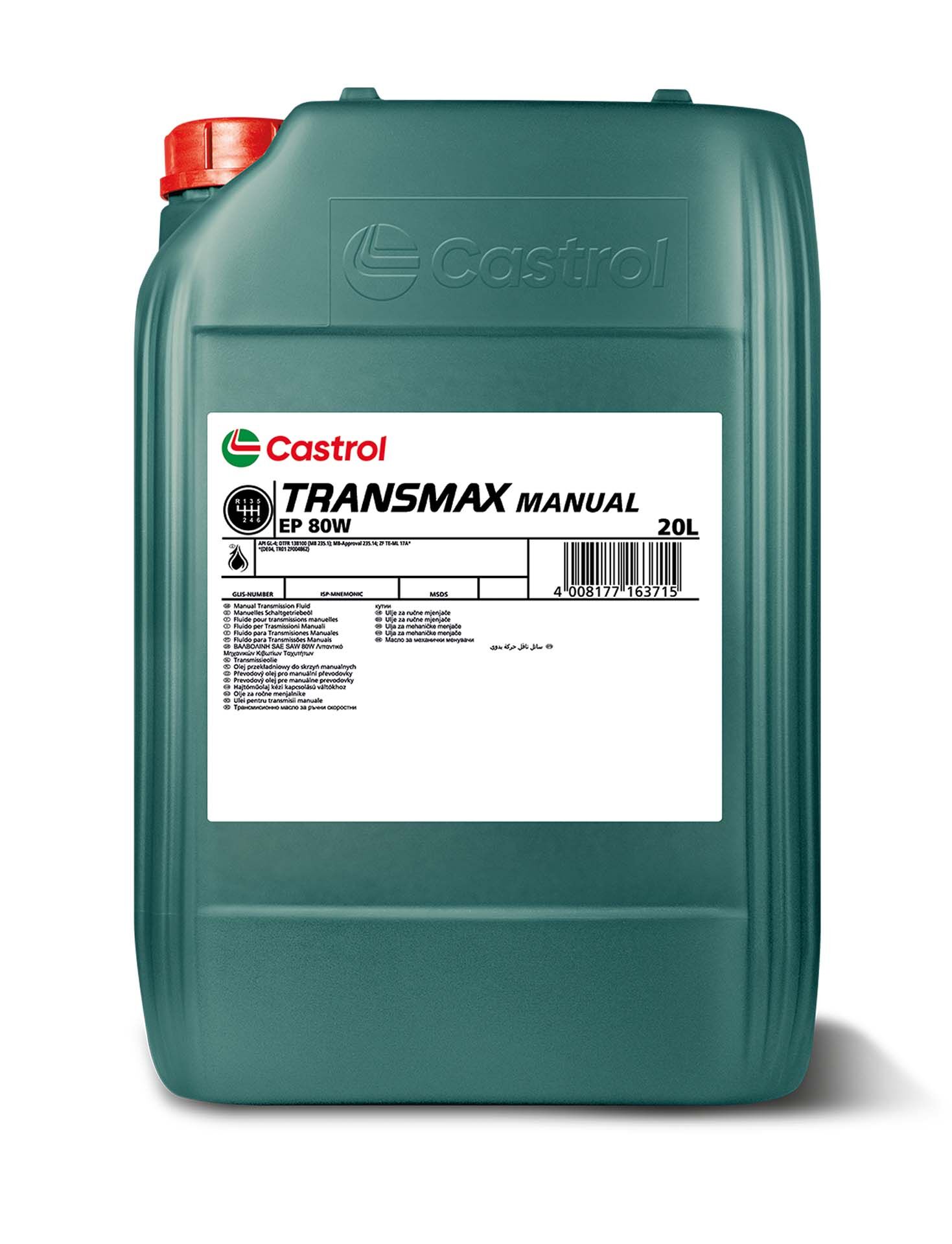 CASTROL TRANSMAX Manual EP 80W 20 lt