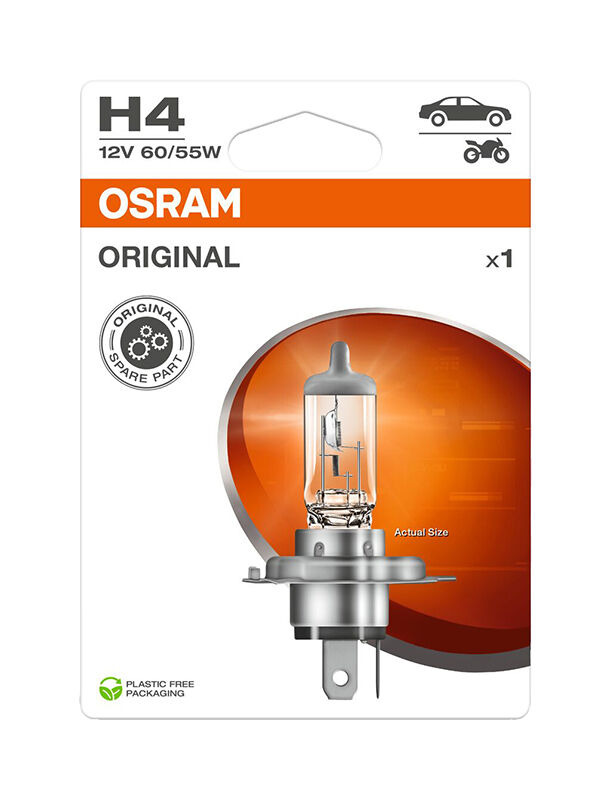 OSRAM Standard H4 12V 64193-01B NEW