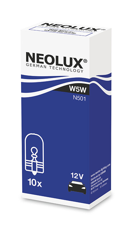 NEOLUX Žárovka pomocná W5W 12V N501-ks