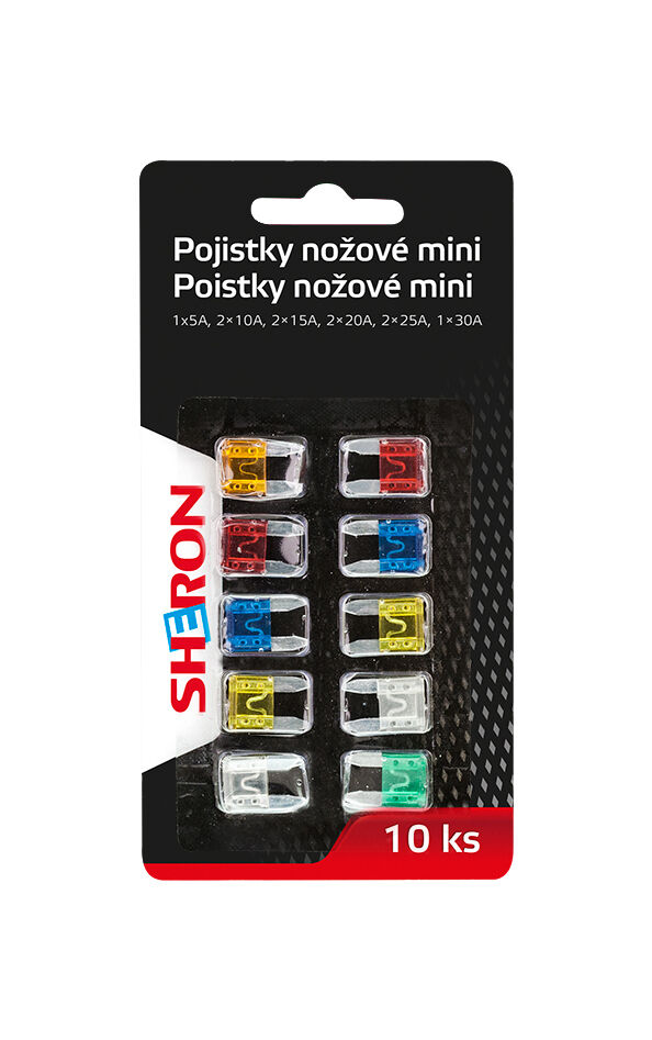 SHERON Pojistky nožové mini 10 ks