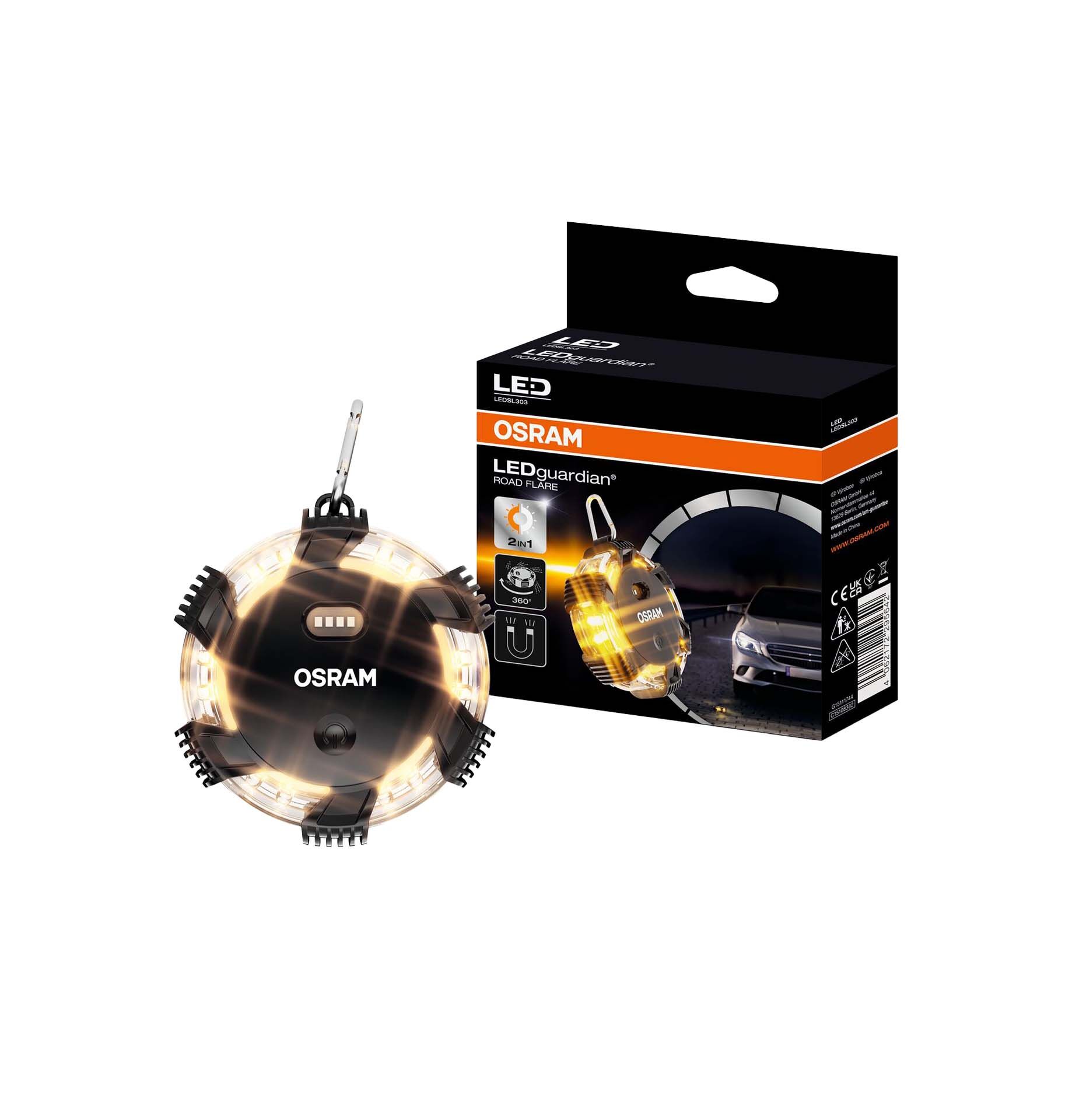 OSRAM Výstražné LED světlo puk – LEDguardian ROAD FLARE
