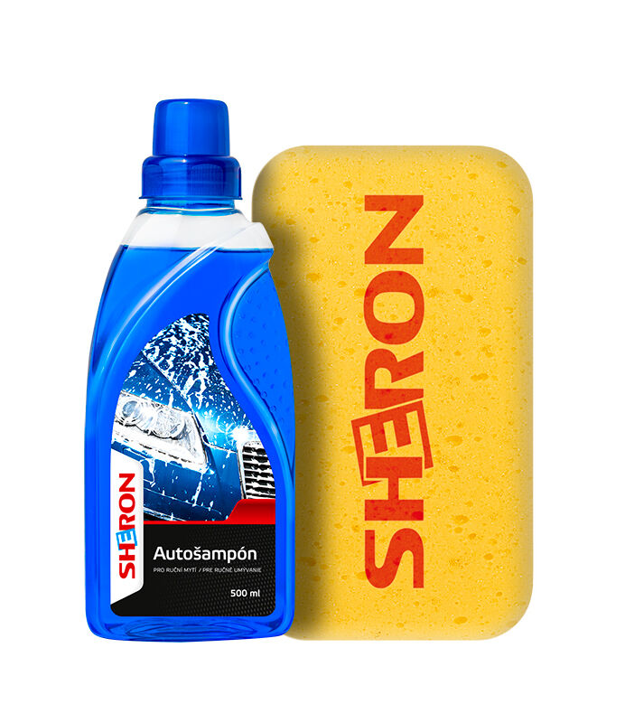 SHERON Autošampon 500 ml + houba