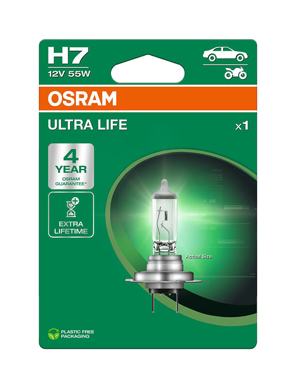 OSRAM Ultra Life H7 12V 64210ULT-01B NEW