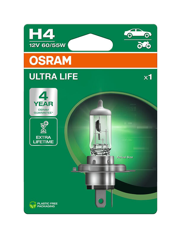 OSRAM Ultra Life H4 12V 64193ULT-01B NEW