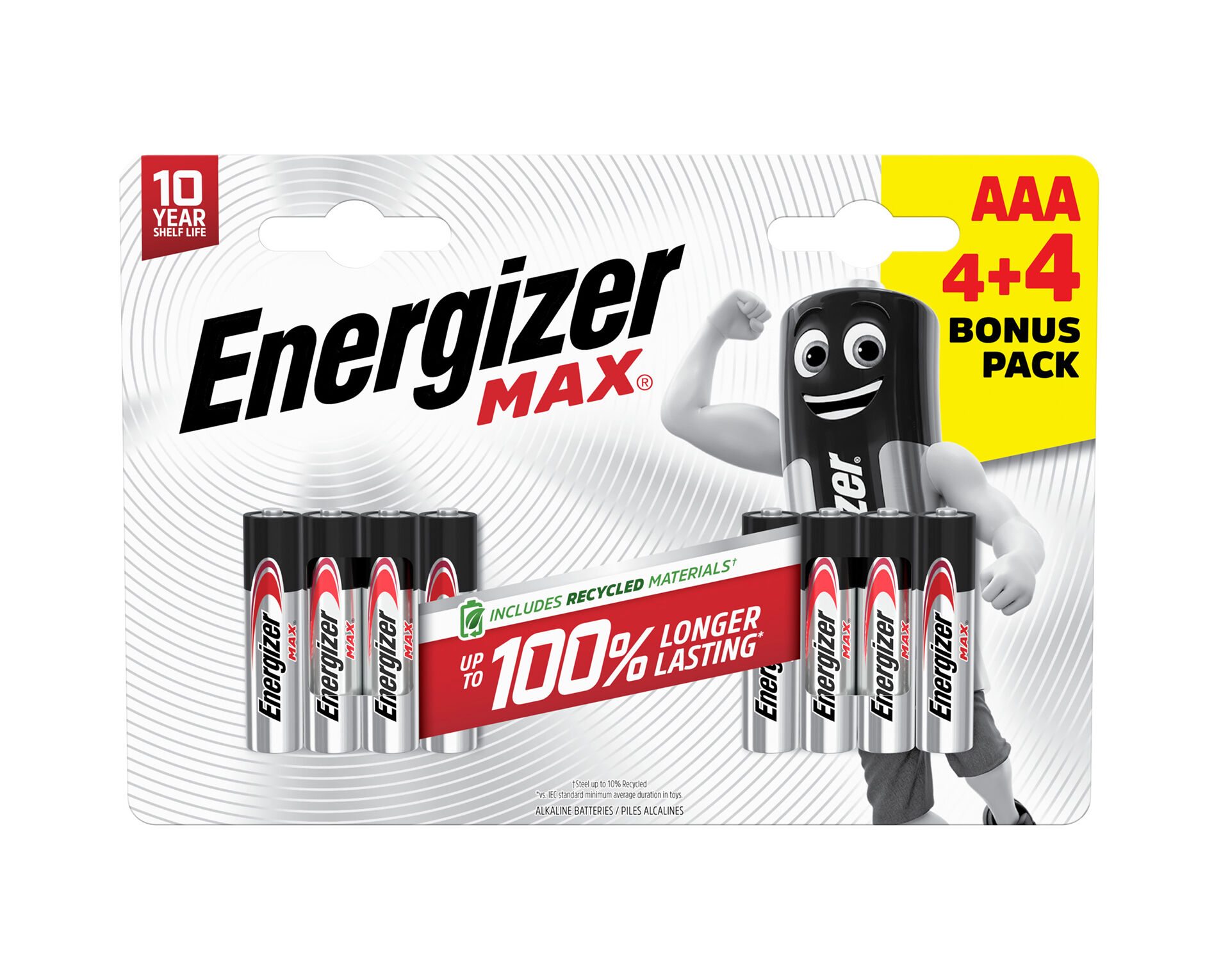 ENERGIZER MAX AAA 4+4 zdarma