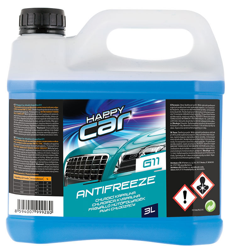 HU HAPPY CAR Fagyálló hűtőfolyadék G11 3 lt