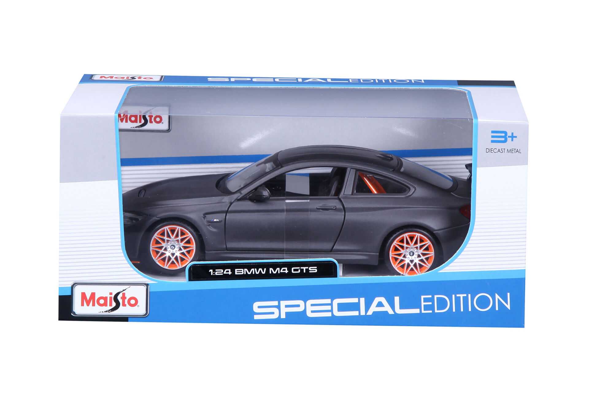 Maisto BMW M4 GTS matná kovovo šedá 1:24