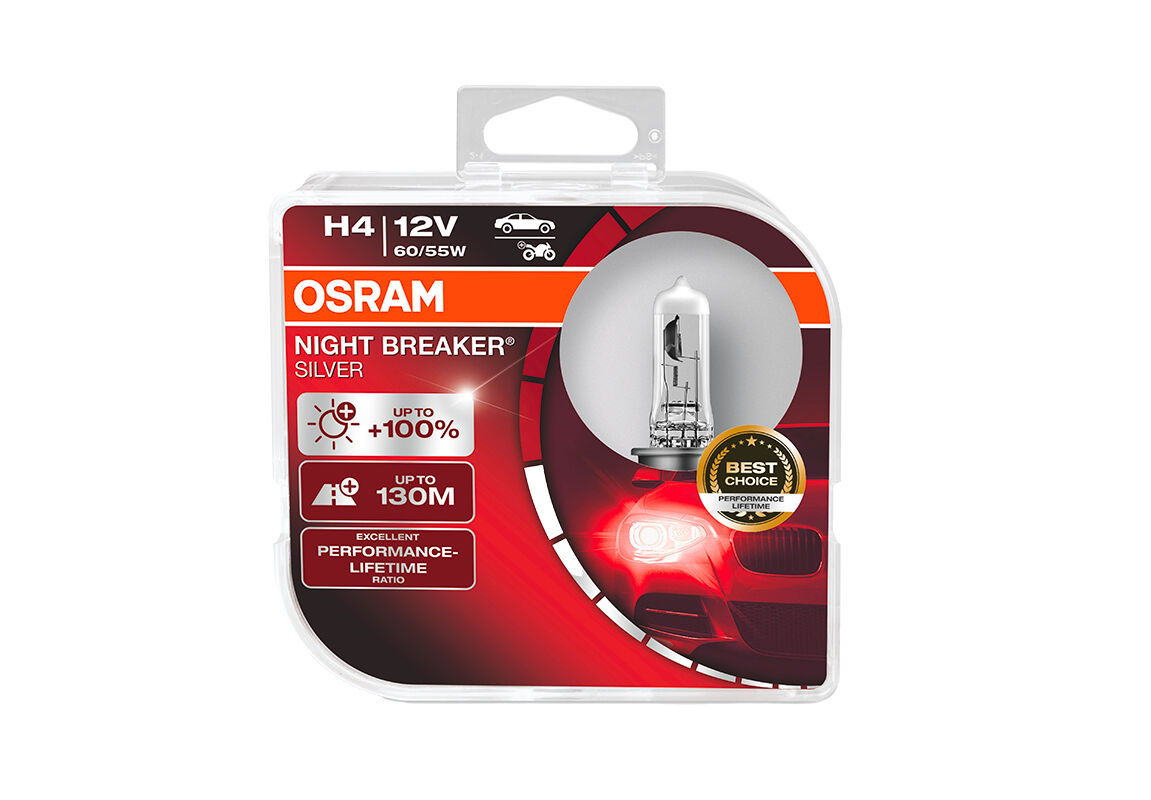 OSRAM NB Silver NG H4 12V 64193NBS-Duobox