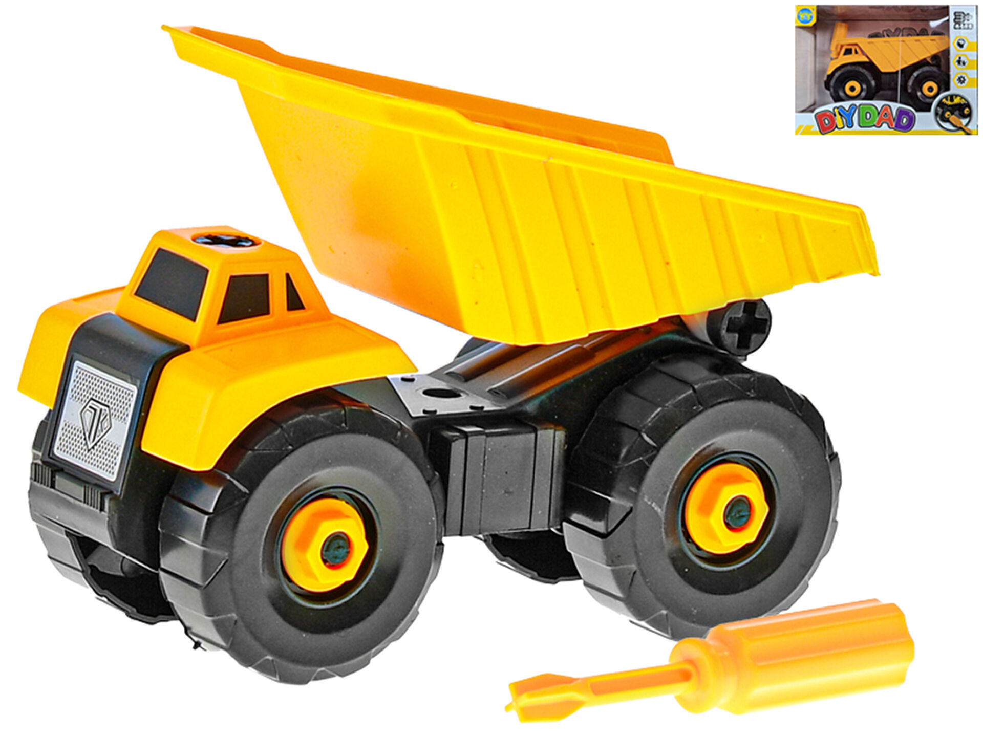 Auto stavební sklápěčka 15 cm - volný chod