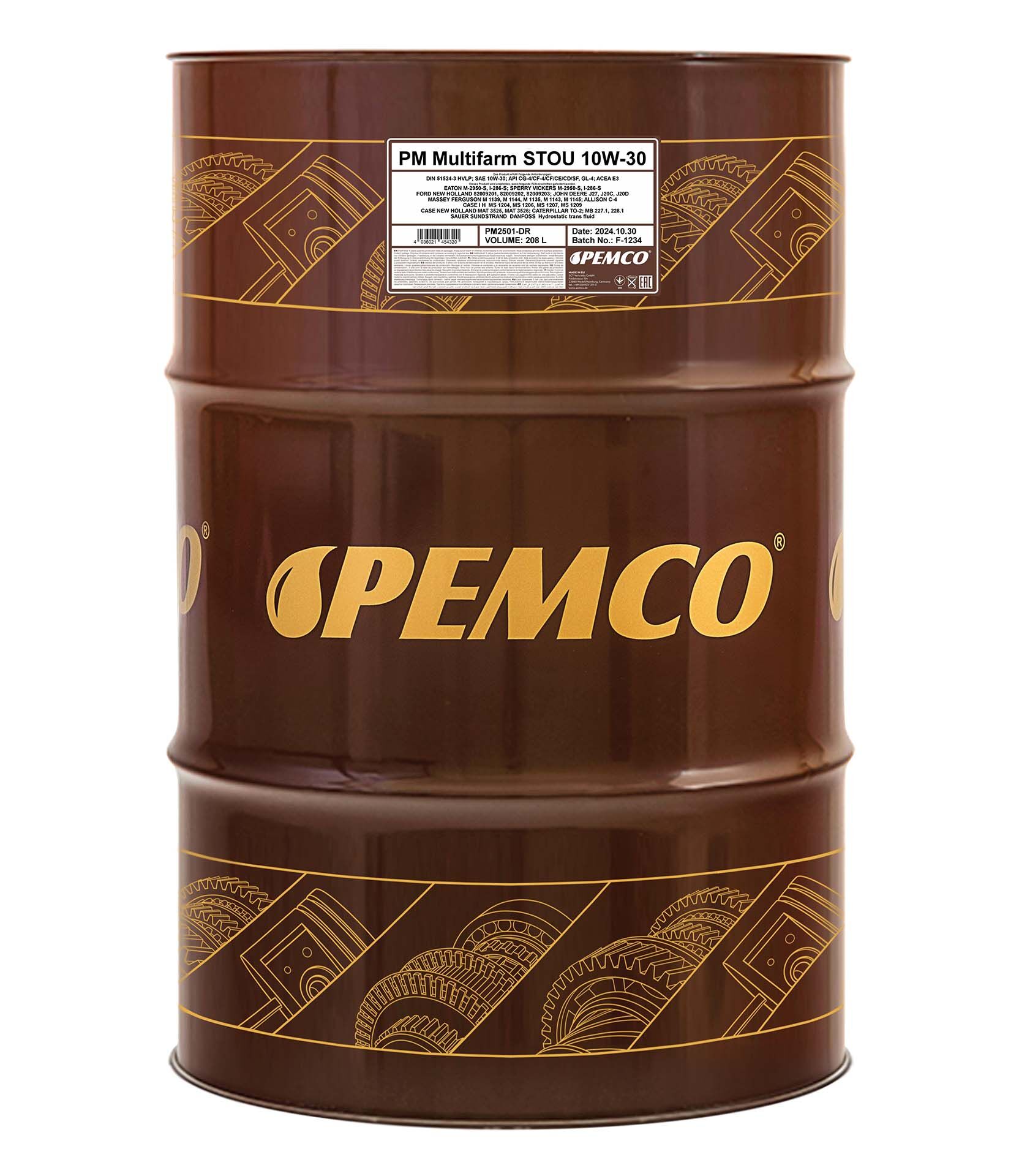 PEMCO Multifarm STOU 10W-30 208 lt