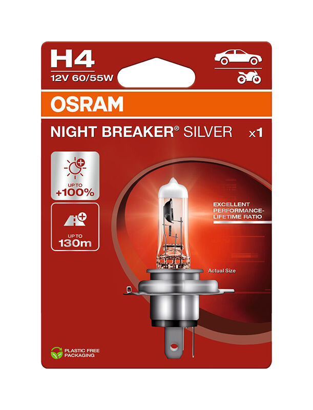 OSRAM NB Silver NG H4 12V 64193NBS-01B NEW