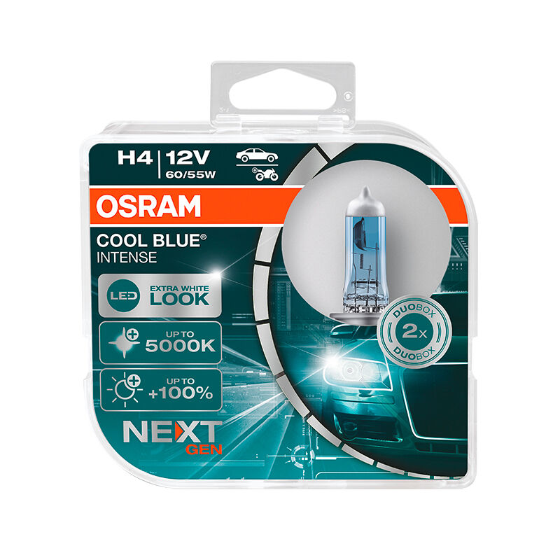 OSRAM Cool Blue Intense NG H4 12V 64193CBN-Duobox