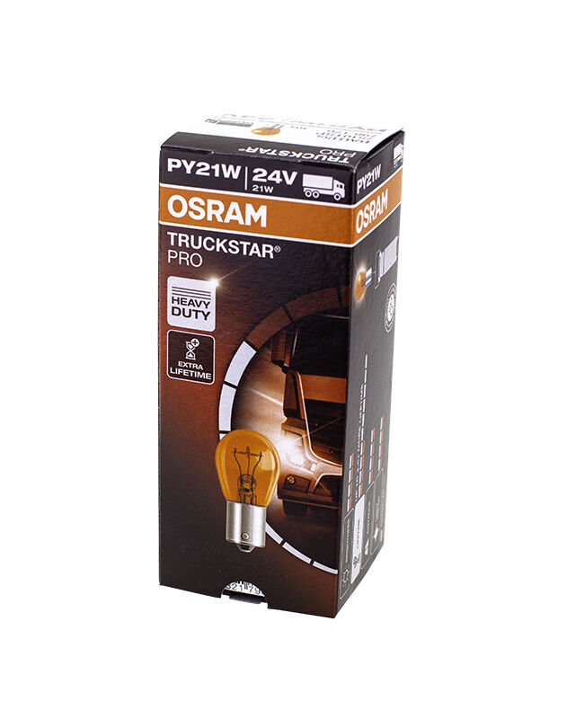 OSRAM Žárovka pomocná PY21W 24V 7510TSPFS10-10 ks