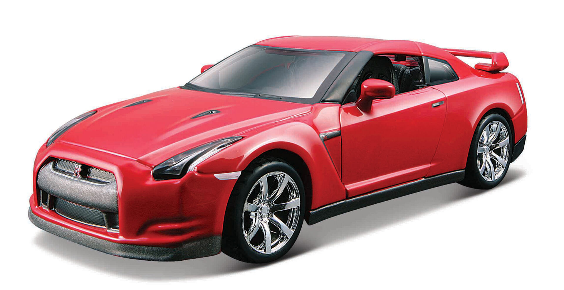 Bburago - Auta HOBBY, Nissan 2009 GT-R červené 1:32