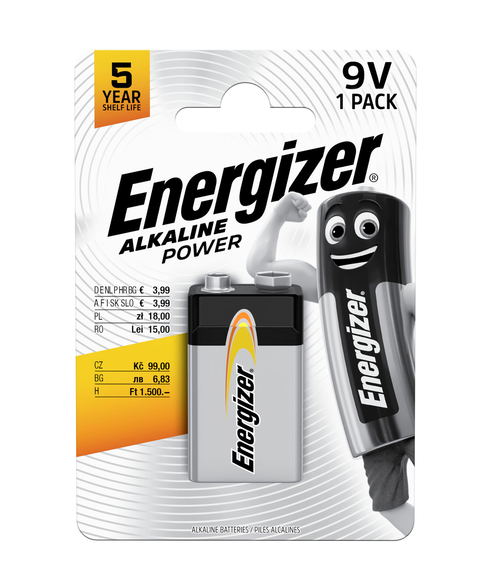 ENERGIZER Alkaline power 6LR61 9V /1ks