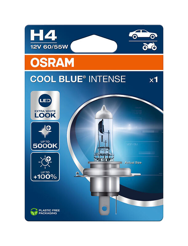 OSRAM Cool Blue Intense NG H4 12V 64193CBN-01B NEW