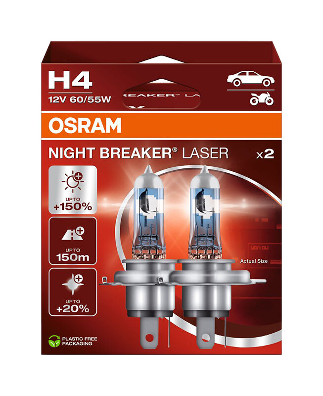 OSRAM NB Laser NG H4 12V 64193NL-Duobox