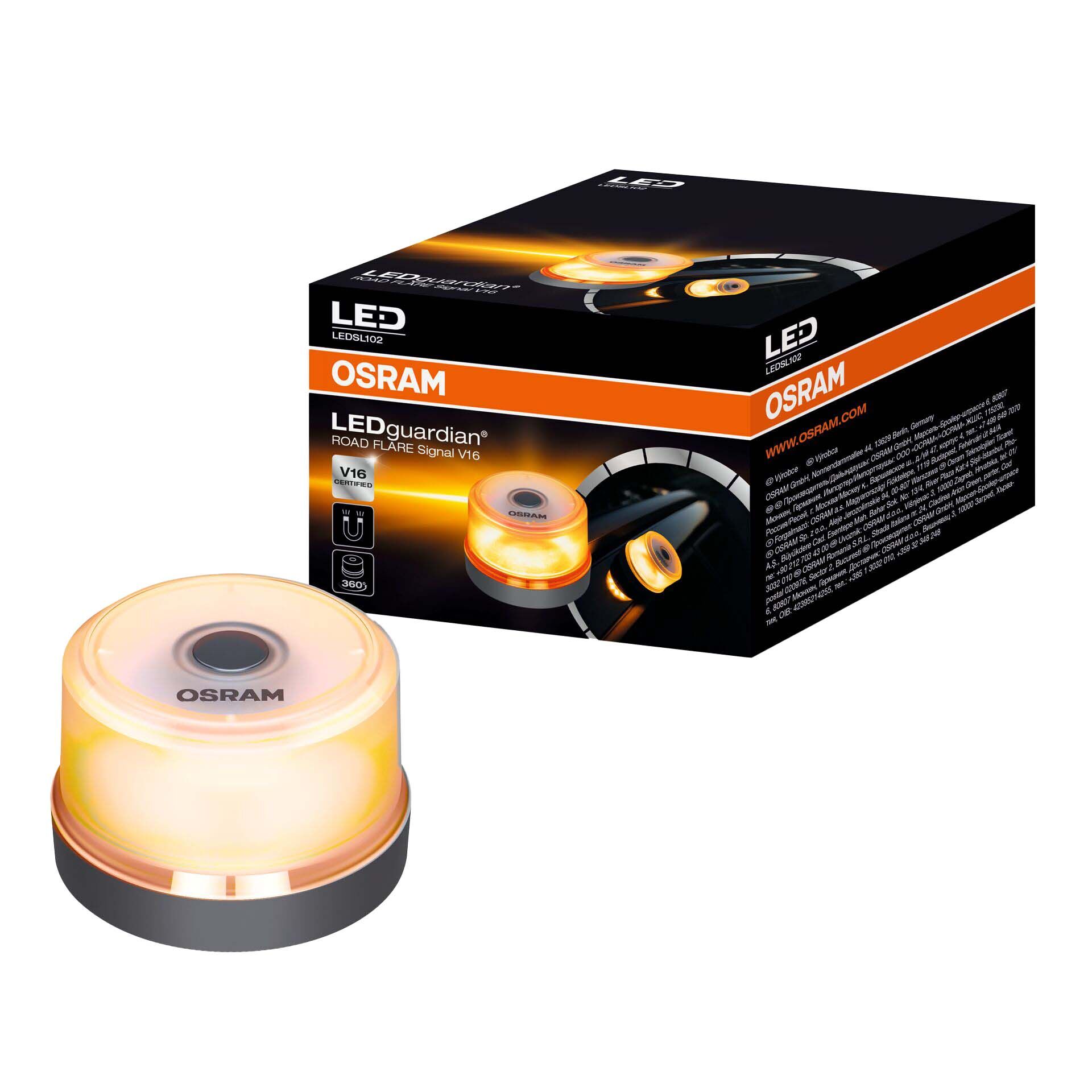 OSRAM Výstražné LED světlo maják – LEDguardian ROAD FLARE Signal V16