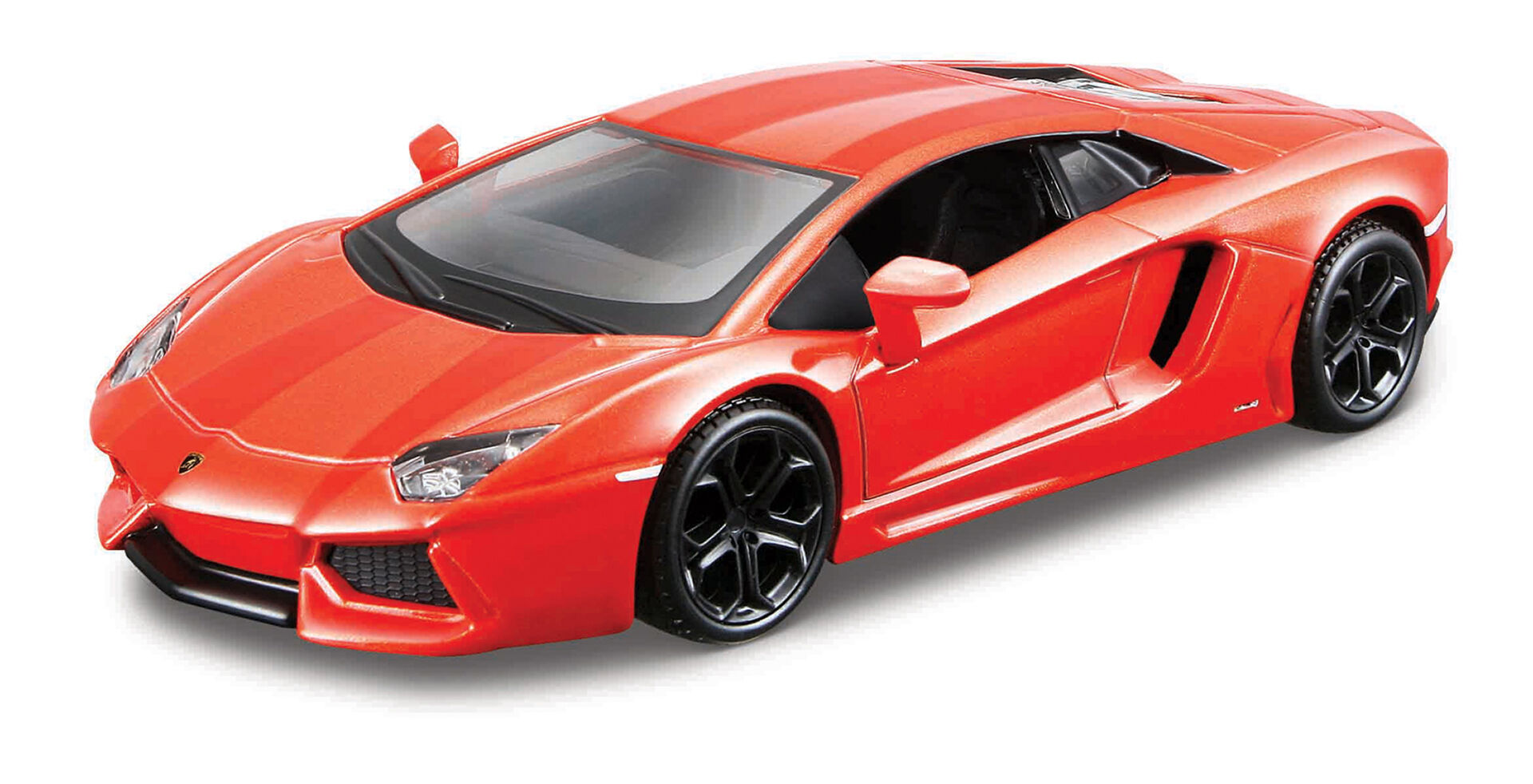Bburago Auta HOBBY, Lamborghini Aventador Coupé oranžové 1:32