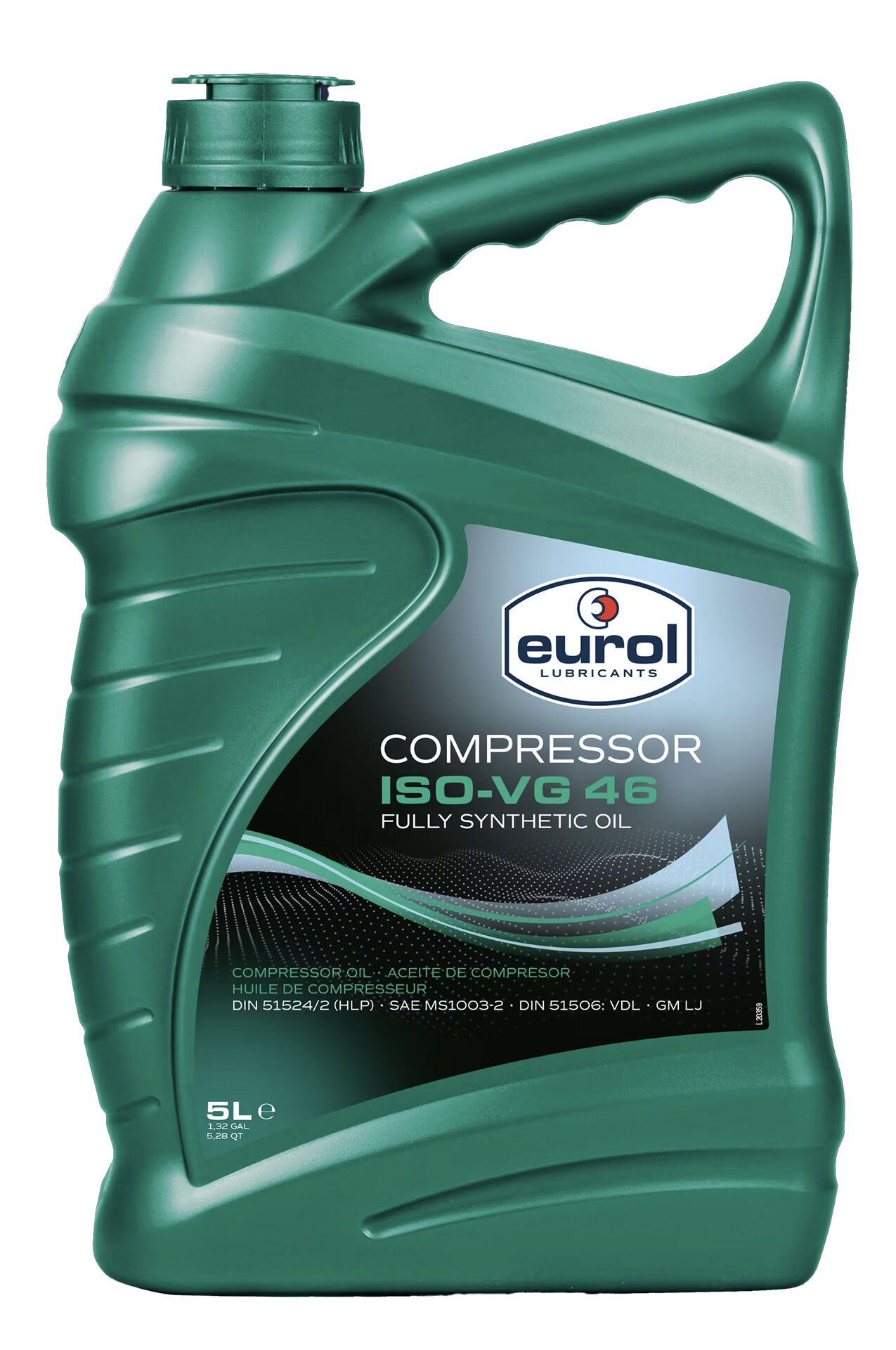 EUROL Full Synthetic Compressor Oil ISO-VG 46 5 lt