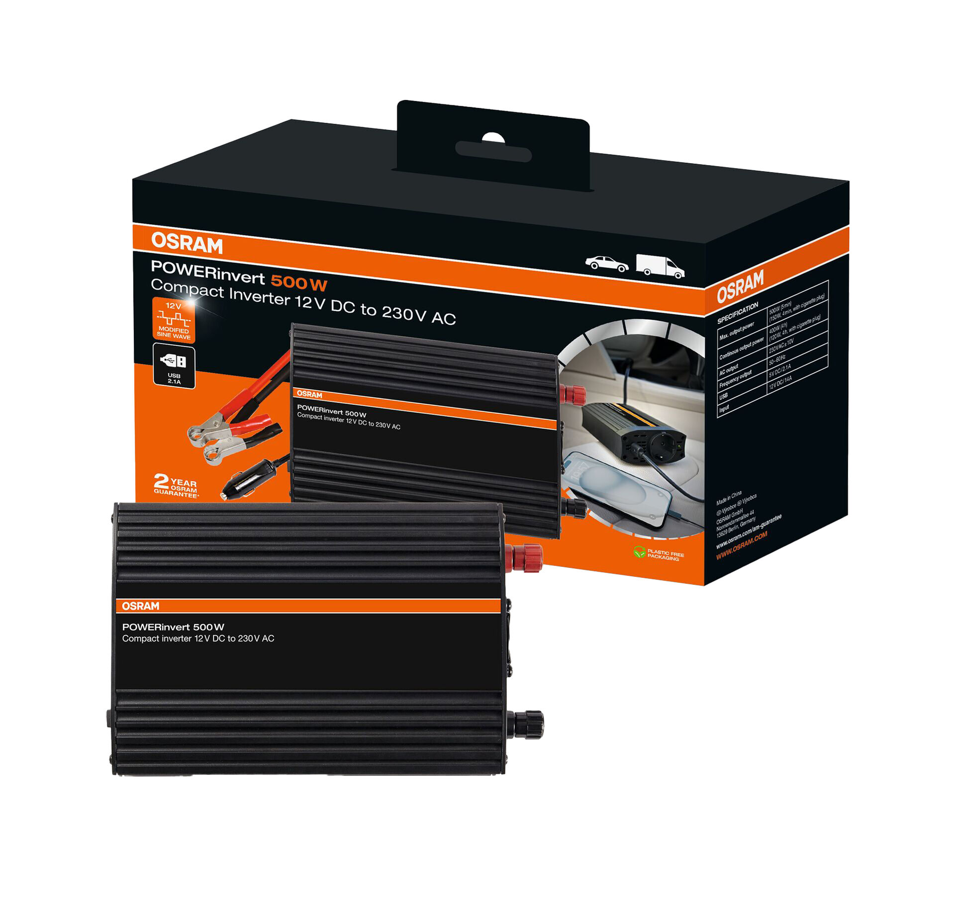 OSRAM Měnič napětí POWERinvert 500W