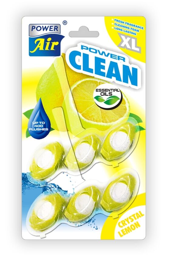POWER AIR Power Clean WC blok Crystal Lemon 2 ks