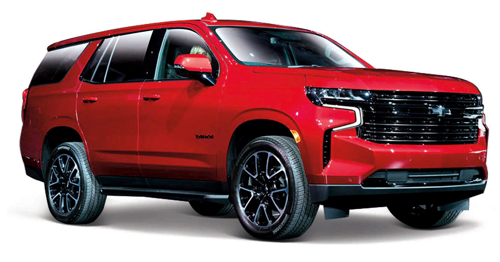 Maisto Chevy Tahoe 2021 červená 1:26
