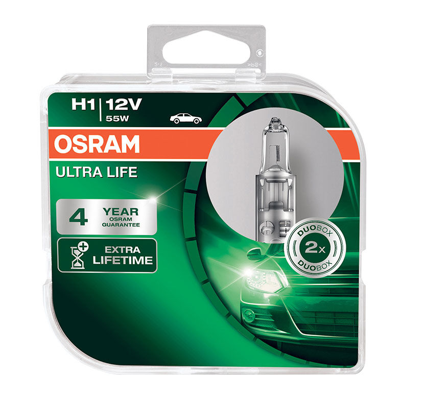 OSRAM Ultra Life H1 12V 64150ULT-Duobox