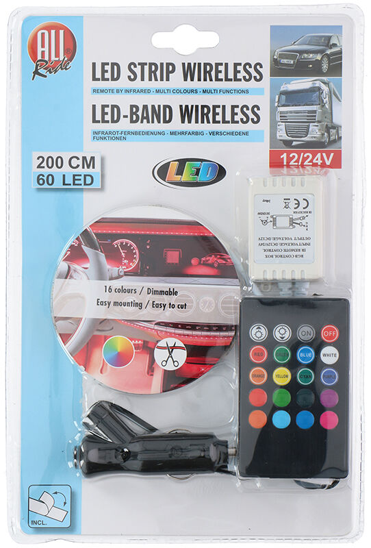 ALLRIDE Světelný pásek 60 LED, 200 cm