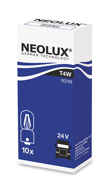 NEOLUX Žárovka pomocná T4W 24V N249-ks