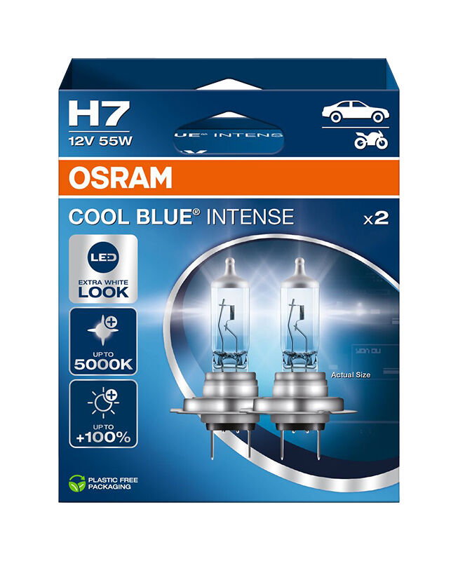 OSRAM Cool Blue Intense NG H7 12V 64210CBN -Duobox NEW