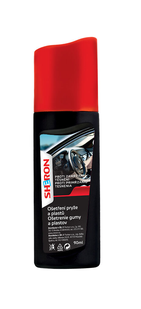 SHERON Műanyag- és gumiápoló stift fekete 90 ml