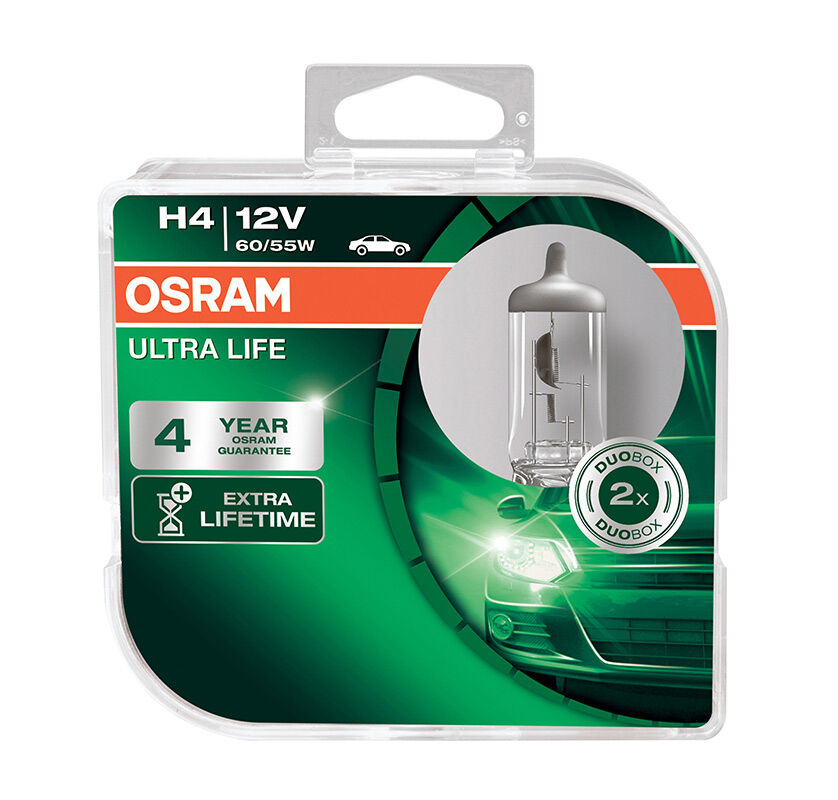 OSRAM Ultra Life H4 12V 64193ULT-Duobox