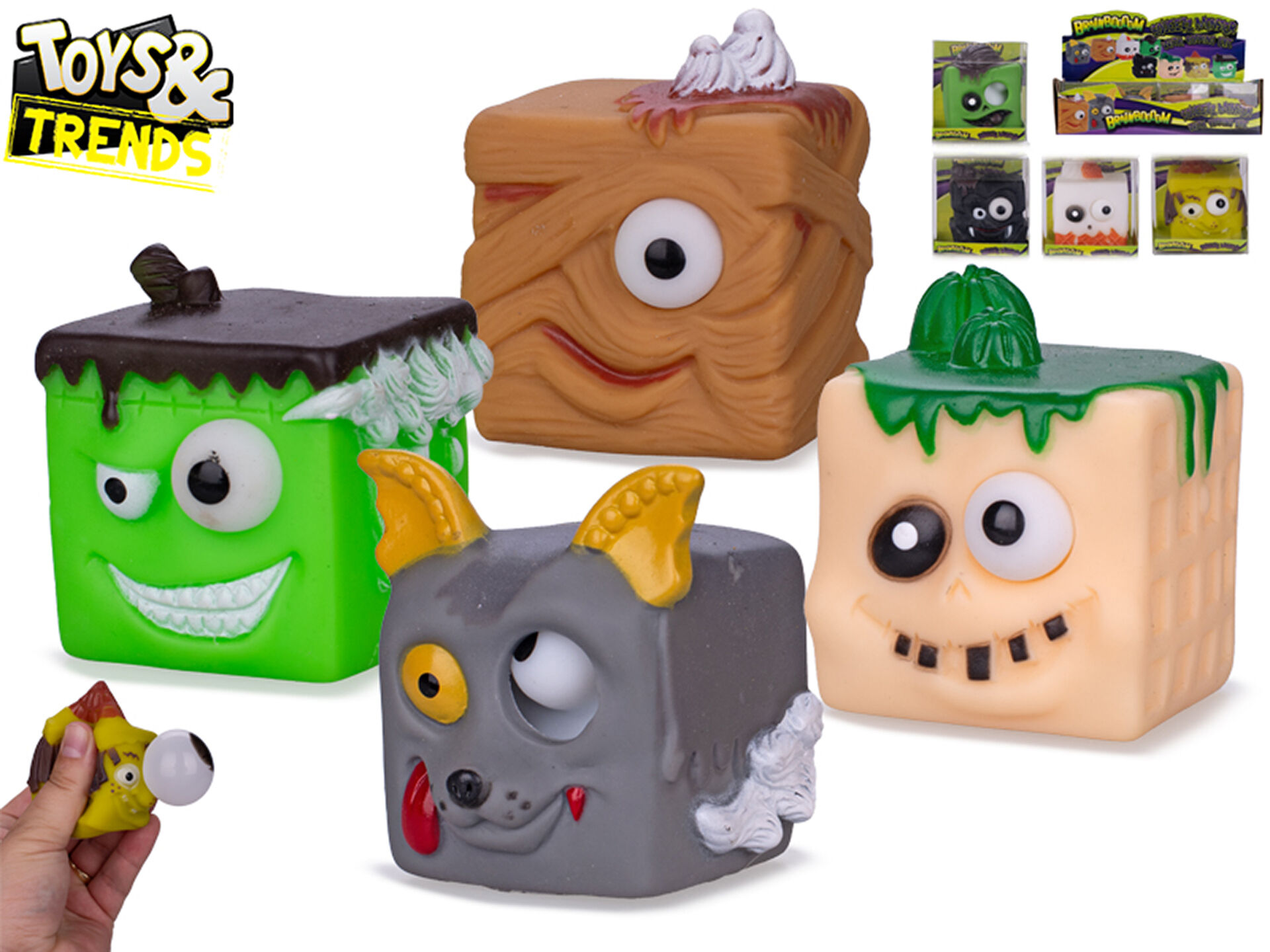 Toys&Trends příšerky kulící oči 6x6 cm / VB / VV