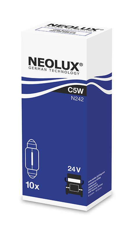 NEOLUX Žárovka pomocná C5W 24V N242-ks