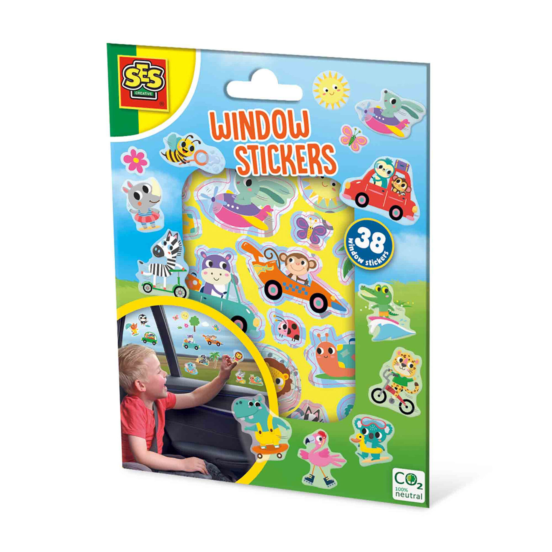 Cestovní hra okenní nálepky 38 ks