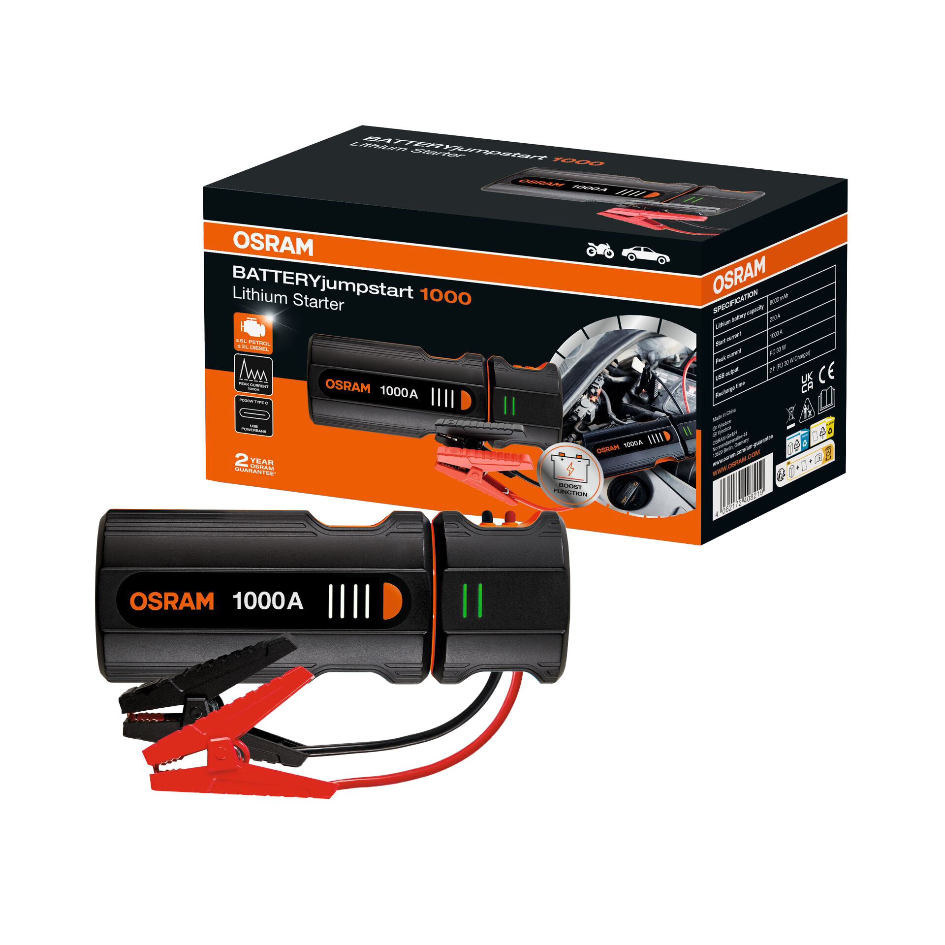 OSRAM BATTERYjumpstart 1000
