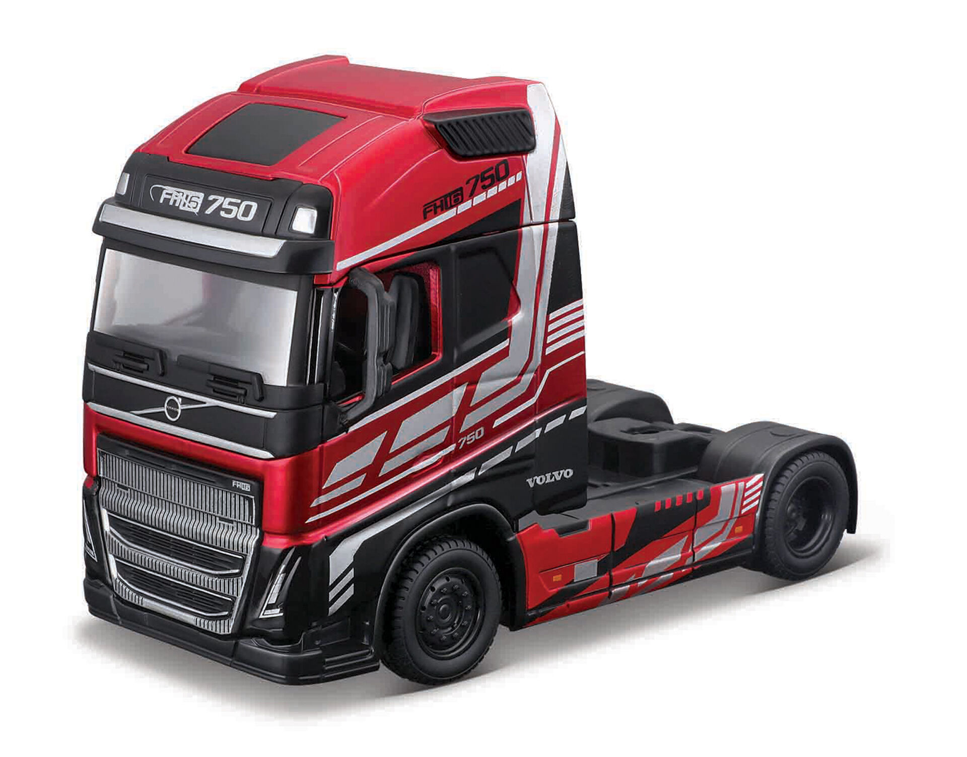 Bburago Haulers custom cabs, Volvo FH16 Globetrotter 750 XXL červené 1:43