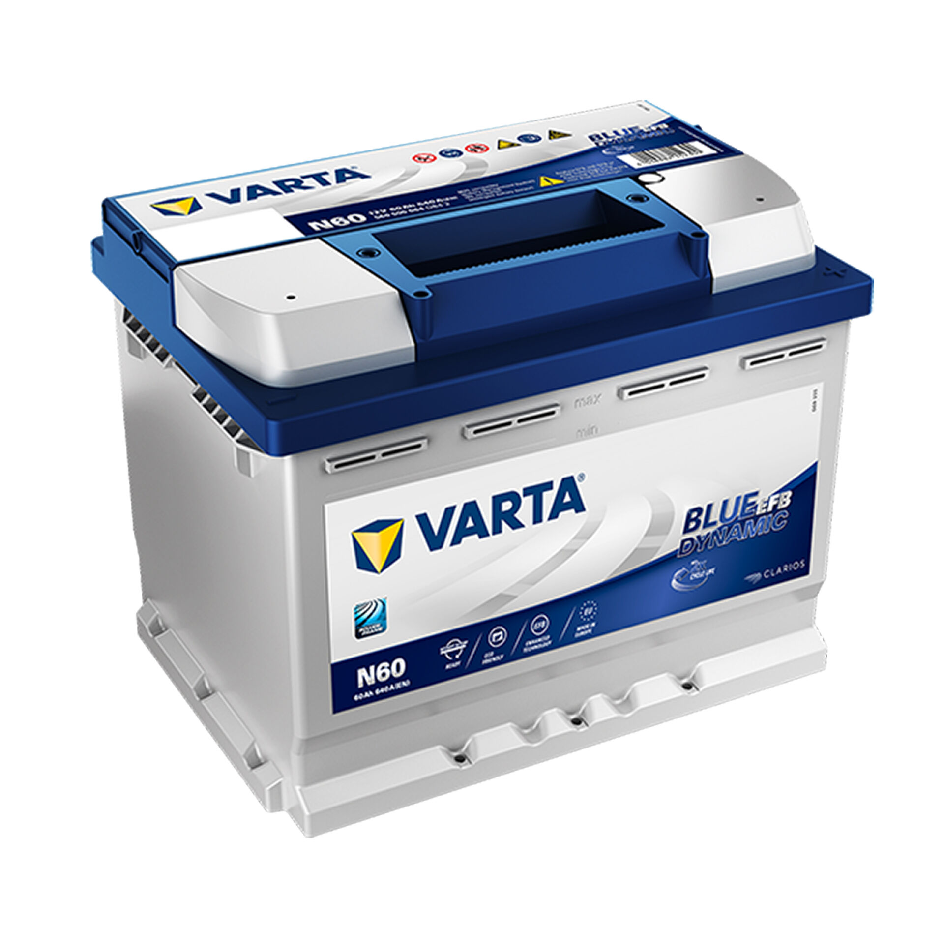 VARTA Autobaterie EFB Blue Dynamic 60 Ah/640 A