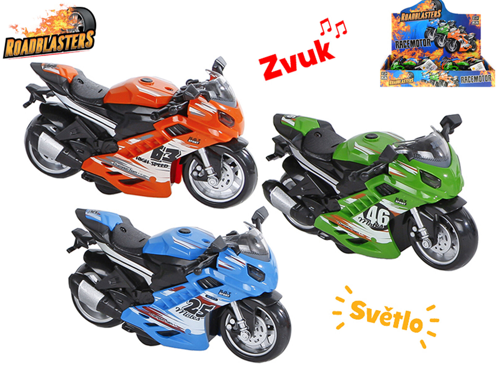 Roadblasters motorka 14,5 cm - na baterie / VB