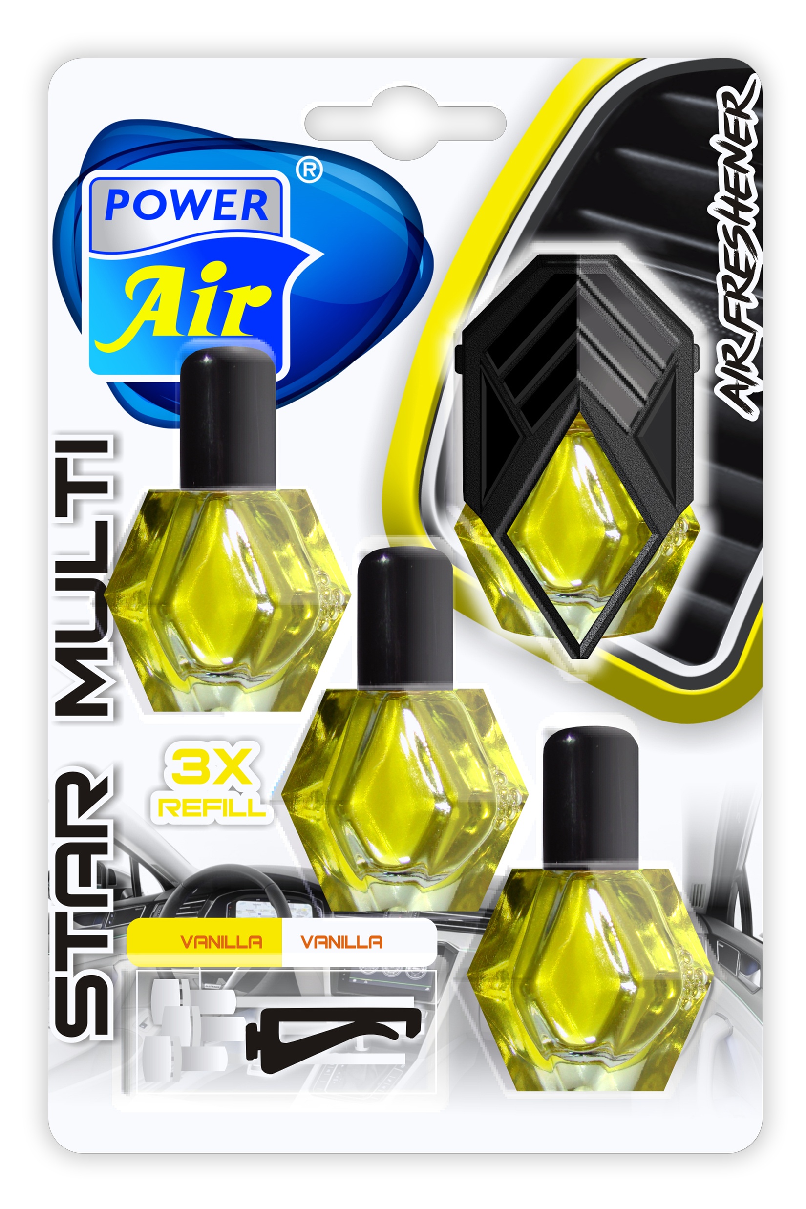 POWER AIR Star Multi Vanilla 3x9 ml