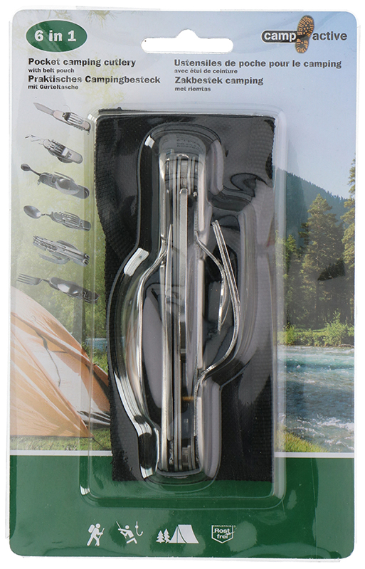 Kempingová sada příborů 6v1