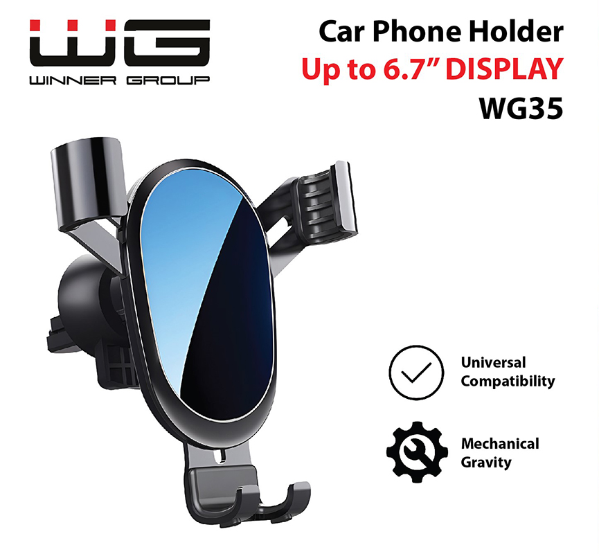 WG Szellőzőrácsra rögzíthető telefontart Gravity