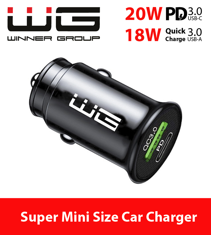WG Töltő, USB-A_type-C, fast charge_PD, 3 A