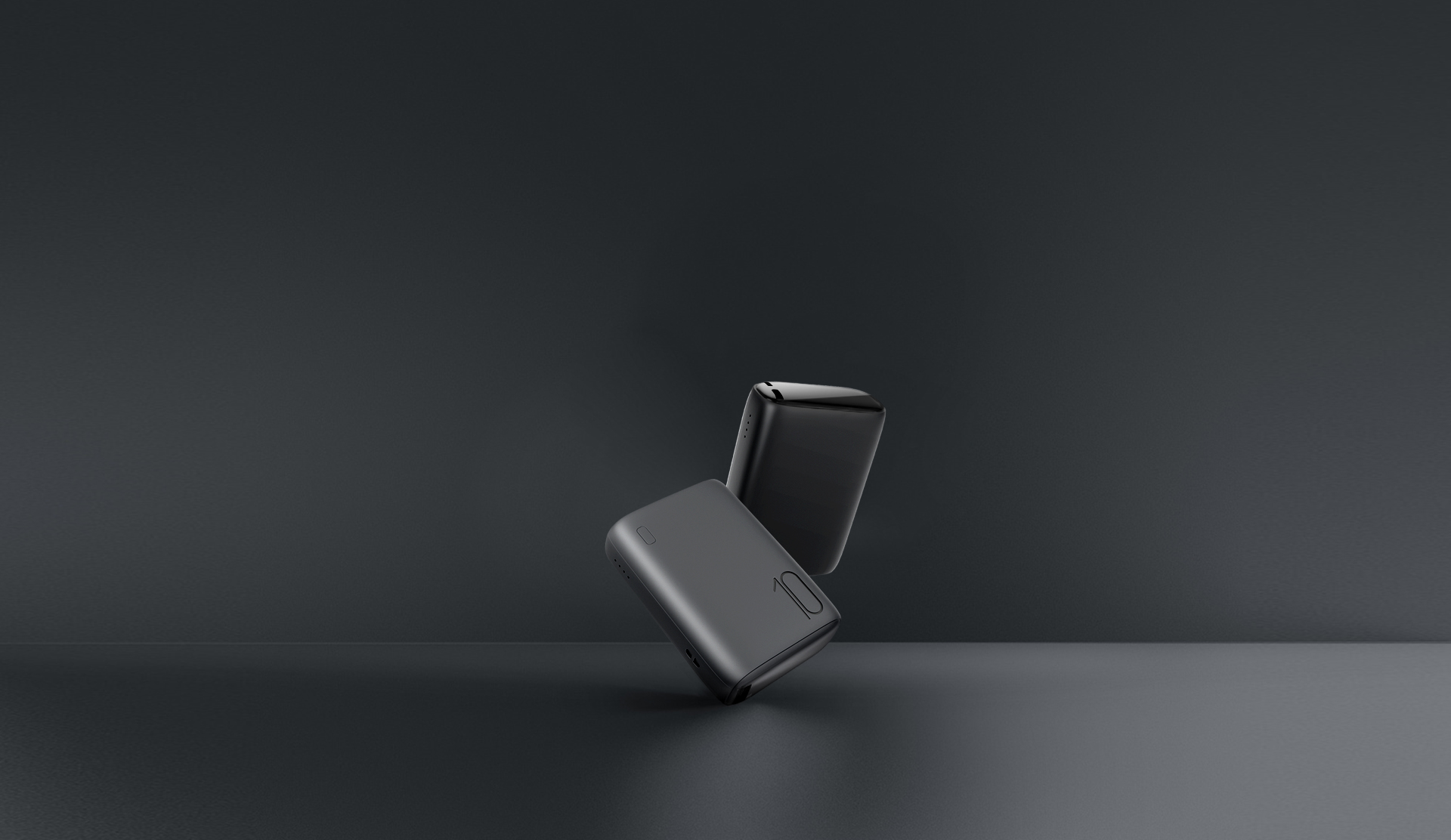 WG Power bank 10000 mAh, fast charge _PD, kábellel, fekete