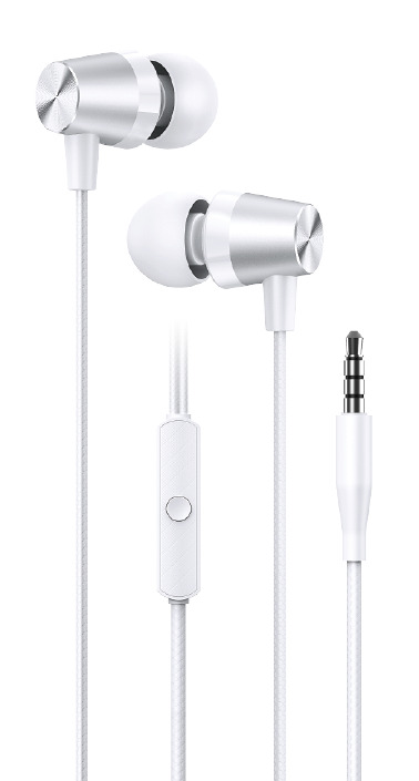 WG Fülhallgató mikrofonnal, in-ear, jack 3,5 mm, fehér