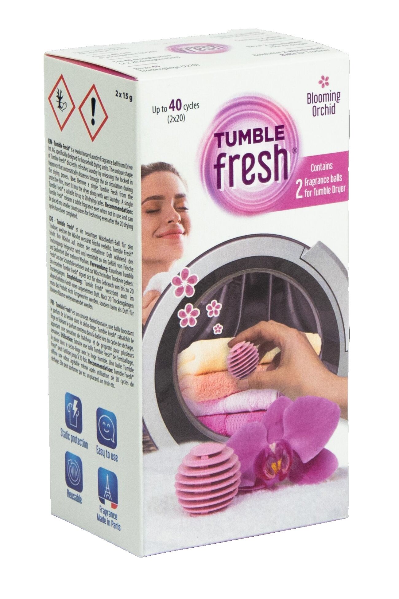 TUMBLE FRESH Vůně do sušičky Blooming Orchid 2v1