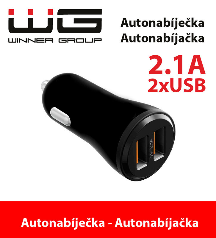 WG Nabíjačka, 2x USB-A, 2,1 A
