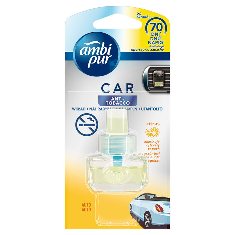 AMBI PUR CAR3 Anti Tobacco Citrus náplň 7 ml /CZ