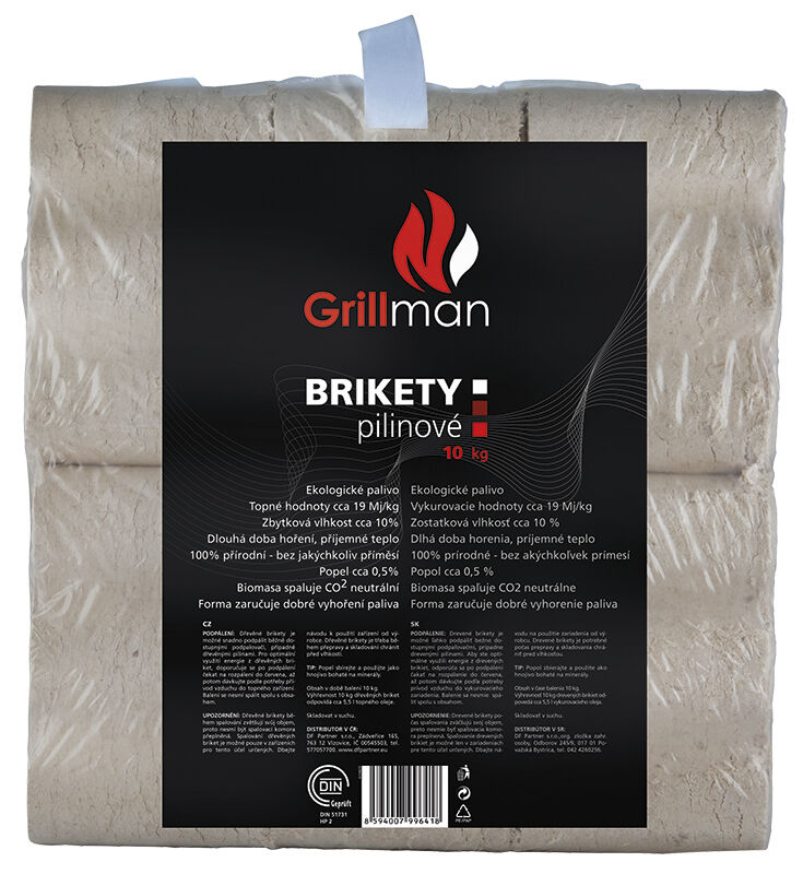 GRILLMAN Drevené brikety 10 kg